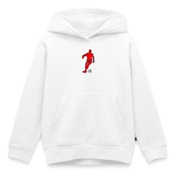 Soccer - Kinder Premium Organic Hoodie - Weiß - Vorne - AI Model Kid Female (0cm)