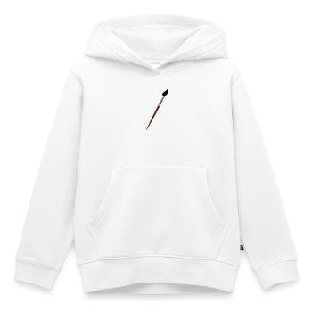 Pinsel - Kinder Premium Organic Hoodie - Weiß - Vorne - AI Model Kid Female (0cm)