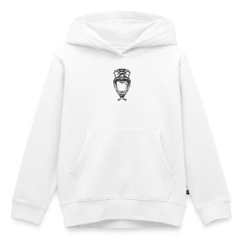 Greek Amphora – Black Minimal Ancient Art - Kids Premium Organic Hoodie - white - Front - AI Model Kid Female (0cm)