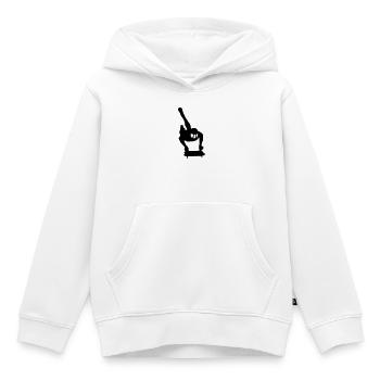 skeleton - Kids Premium Organic Hoodie - white - Front - AI Model Kid Female (0cm)
