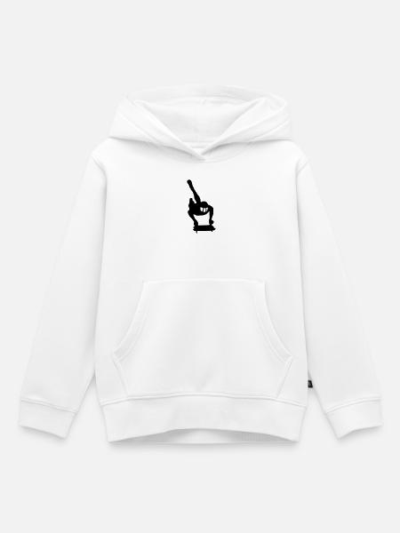 Skeleton - Kinder Premium Organic Hoodie - Weiß