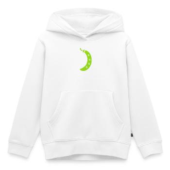 haricot vert - Sweat Premium à capuche enfant bio - blanc - Devant - AI Model Kid Female (0cm)