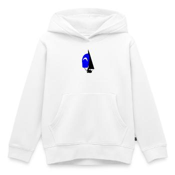 Segelboot - Kinder Premium Organic Hoodie - Weiß - Vorne - AI Model Kid Female (0cm)