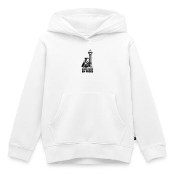 Lâche lèche la barre - Sweat Premium à capuche enfant bio - blanc - Devant - AI Model Kid Female (0cm)