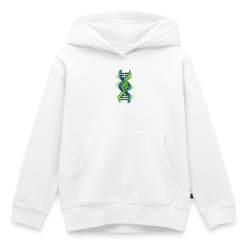 Dämonische DNA-Doppelhelix - Kinder Premium Organic Hoodie - Weiß - Vorne - AI Model Kid Female (0cm)