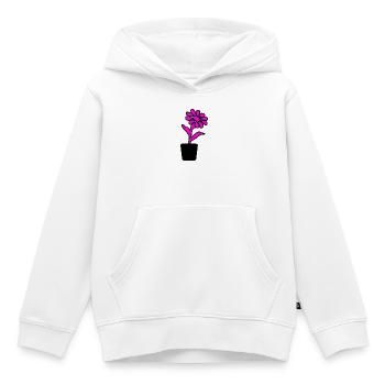 Blume - Kinder Premium Organic Hoodie - Weiß - Vorne - AI Model Kid Female (0cm)