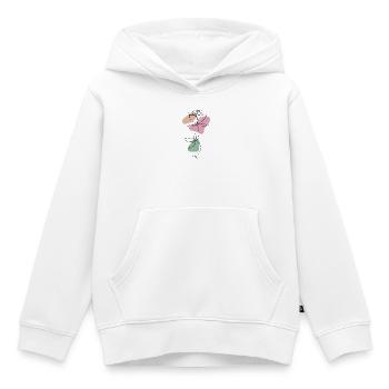 Lineart Rose Pastell - Kinder Premium Organic Hoodie - Weiß - Vorne - AI Model Kid Female (0cm)