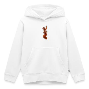 Eichhörnchen auf dem T-Shirt - Kinder Premium Organic Hoodie - Weiß - Vorne - AI Model Kid Female (0cm)
