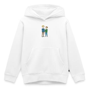 Kinderszene beste Freunde - Kinder Premium Organic Hoodie - Weiß - Vorne - AI Model Kid Female (0cm)