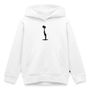 Ein neues schwarzes Gesicht - Kinder Premium Organic Hoodie - Weiß - Vorne - AI Model Kid Female (0cm)