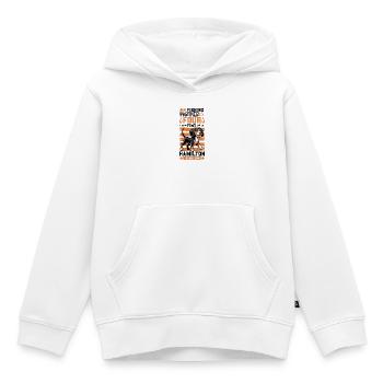 Pêche et chien de chasse à l’odeur hanovrienne - Sweat Premium à capuche enfant bio - blanc - Devant - AI Model Kid Female (0cm)