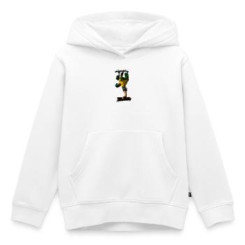 Street Skateboarder Jump Dynamics - Kids Premium Organic Hoodie - white - Front - AI Model Kid Female (0cm)