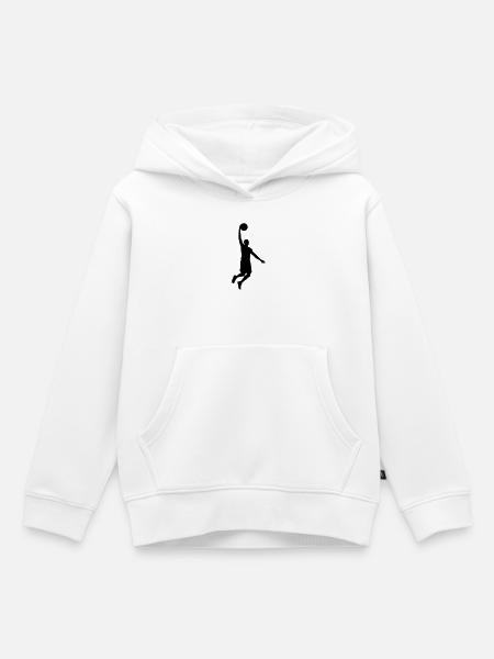 Basketballer - Kinder Premium Organic Hoodie - Weiß