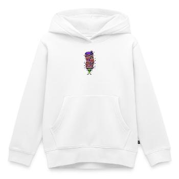 Galaktische Pfannkuchen-Pyramide - Kinder Premium Organic Hoodie - Weiß - Vorne - AI Model Kid Female (0cm)