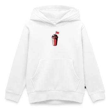 Red Flag Becher - Kinder Premium Organic Hoodie - Weiß - Vorne - AI Model Kid Female (0cm)