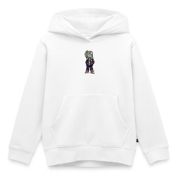Bunter Street-Tron Charakter - Kinder Premium Organic Hoodie - Weiß - Vorne - AI Model Kid Female (0cm)