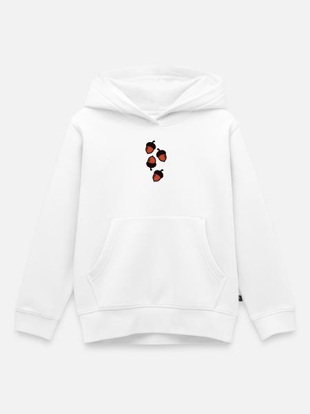 Eichel Comic Symbol - Kinder Premium Organic Hoodie - Weiß