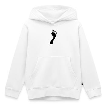 Fussabdruck - Kinder Premium Organic Hoodie - Weiß - Vorne - AI Model Kid Female (0cm)
