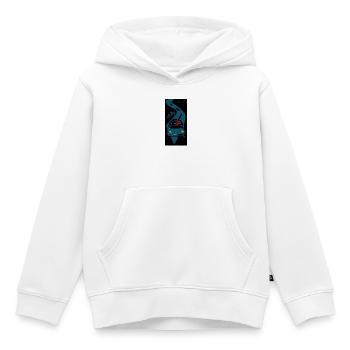 Rennauto mit Tachometer - Kinder Premium Organic Hoodie - Weiß - Vorne - AI Model Kid Female (0cm)