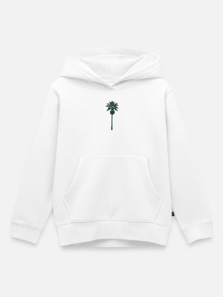 Tropischer Palmenbaum Design - Kinder Premium Organic Hoodie - Weiß