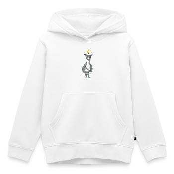 Lama hat eine Idee - Kinder Premium Organic Hoodie - Weiß - Vorne - AI Model Kid Female (0cm)