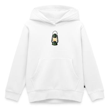 lampe - Kinder Premium Organic Hoodie - Weiß - Vorne - AI Model Kid Female (0cm)