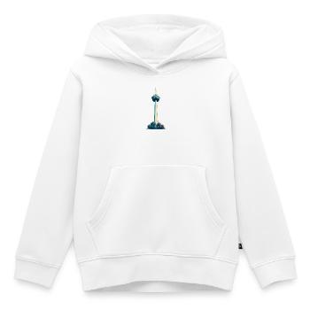 Colonius Retro - Kinder Premium Organic Hoodie - Weiß - Vorne - AI Model Kid Female (0cm)