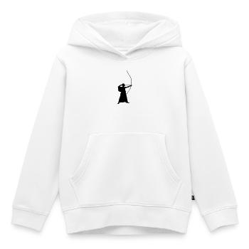 Bogenschütze - Kinder Premium Organic Hoodie - Weiß - Vorne - AI Model Kid Female (0cm)