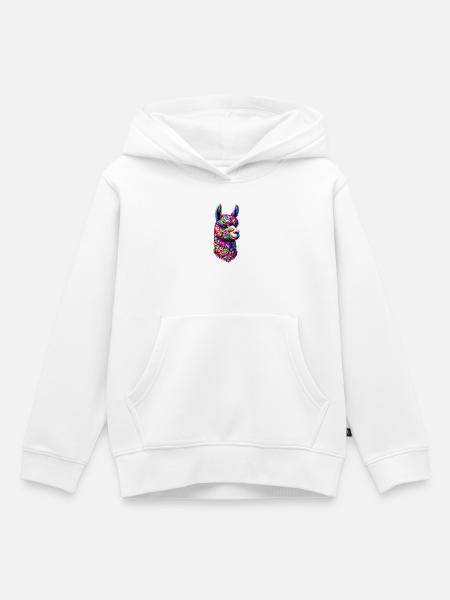 Alpaka - Kinder Premium Organic Hoodie - Weiß