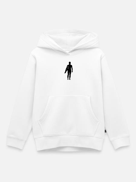 Surfing - Kinder Premium Organic Hoodie - Weiß