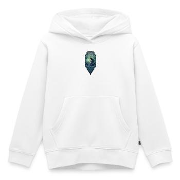 Grâce de la profondeur femme au feu - Sweat Premium à capuche enfant bio - blanc - Devant - AI Model Kid Female (0cm)