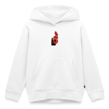 Hahnkopf Porträt - Kinder Premium Organic Hoodie - Weiß - Vorne - AI Model Kid Female (0cm)