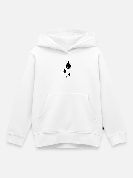 tropfen - Kinder Premium Organic Hoodie - Weiß