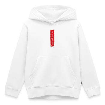 Vertikale Rosen-Pinselkunst - Kinder Premium Organic Hoodie - Weiß - Vorne - AI Model Kid Female (0cm)