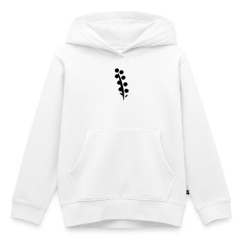 Blume - Kinder Premium Organic Hoodie - Weiß - Vorne - AI Model Kid Female (0cm)