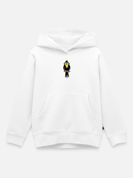 Mr. Crow - Kinder Premium Organic Hoodie - Weiß