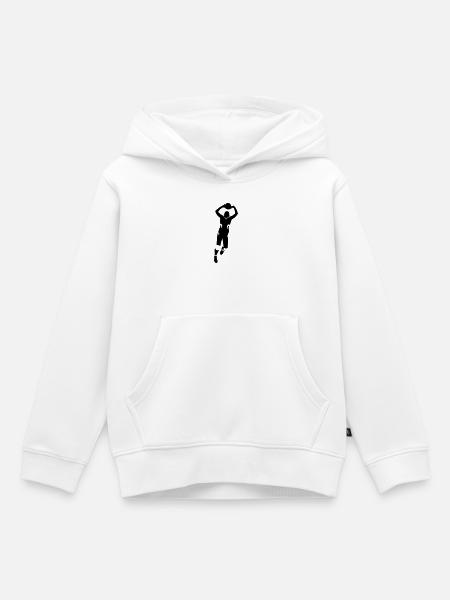 Volleyball - Kinder Premium Organic Hoodie - Weiß