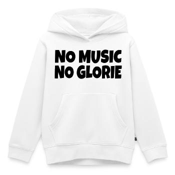 Keine Musik kein Ruhm * - Kinder Premium Organic Hoodie - Weiß - Vorne - AI Model Kid Female (0cm)