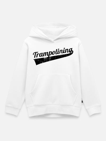 Trampolinspringen - Kinder Premium Organic Hoodie - Weiß