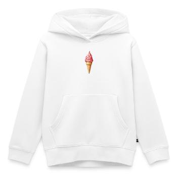 Eis - Kinder Premium Organic Hoodie - Weiß - Vorne - AI Model Kid Female (0cm)