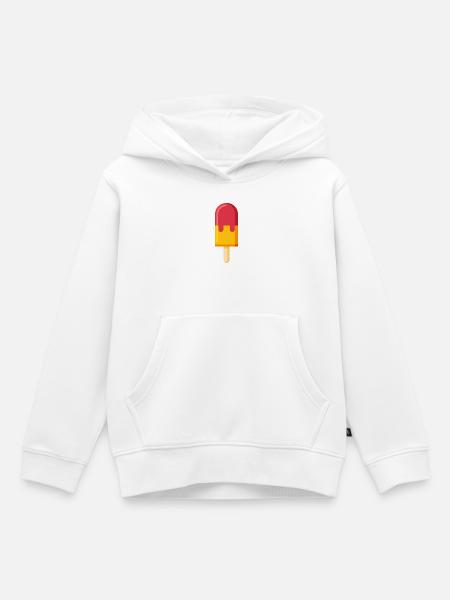Eis am Stiel am Stiel - Kinder Premium Organic Hoodie - Weiß