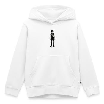 Victorianischer Frack mit Rüschen - Kinder Premium Organic Hoodie - Weiß - Vorne - AI Model Kid Female (0cm)