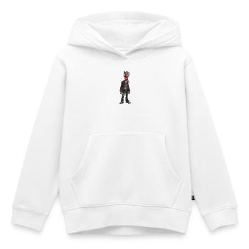 Urbaner Clown im Lederlook - Kinder Premium Organic Hoodie - Weiß - Vorne - AI Model Kid Female (0cm)