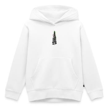 Feuille - Sweat Premium à capuche enfant bio - blanc - Devant - AI Model Kid Female (0cm)
