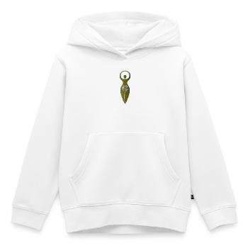 Wicca-Spiralgöttin – Weibliche Energie - Kinder Premium Organic Hoodie - Weiß - Vorne - AI Model Kid Female (0cm)