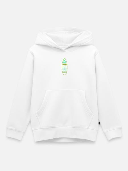 surfboard_design - Kinder Premium Organic Hoodie - Weiß