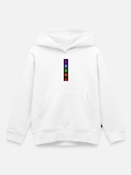 Nightflower Monkeyface - Kinder Premium Organic Hoodie - Weiß