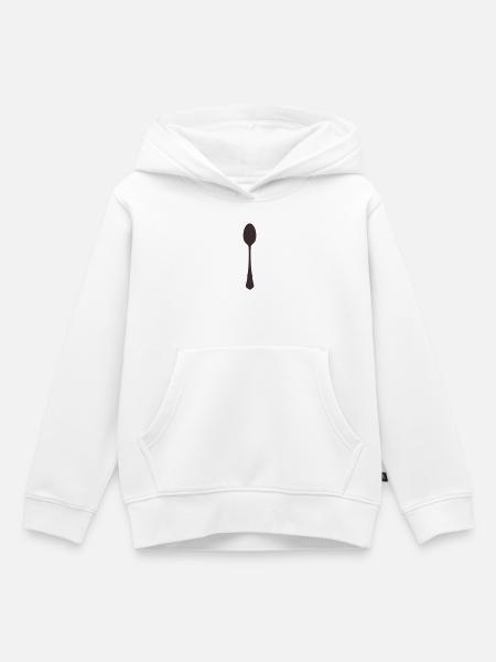 Löffel Besteck - Kinder Premium Organic Hoodie - Weiß