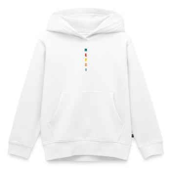 GELIEBTE. VIELEN DANK. DANKE HERRIN. GELIEBTE - Kinder Premium Organic Hoodie - Weiß - Vorne - AI Model Kid Female (0cm)