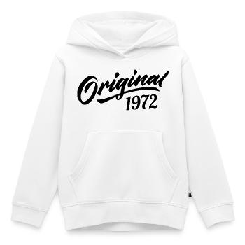 Vintage 1972 Jubiläum 1972 Original 1972 - Kinder Premium Organic Hoodie - Weiß - Vorne - AI Model Kid Female (0cm)